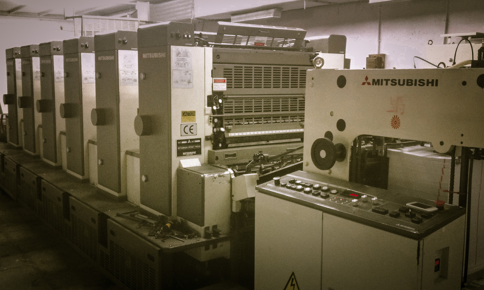 Xpress's offset press on the Rajkot floor